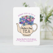Muttertagstee Einladung (Stehend Vorderseite)