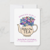Muttertagstee Einladung (Vorderseite)