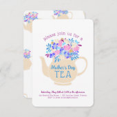 Muttertagstee Einladung (Vorne/Hinten)