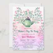 Muttertagstee Party Einladung (Vorderseite)