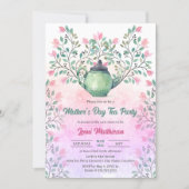 Muttertagstee Party Einladung (Vorderseite)