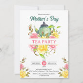 Muttertagstee Party Einladung (Vorderseite)