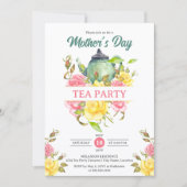 Muttertagstee Party Einladung (Vorderseite)