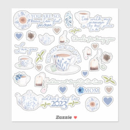 Muttertagstee Vinyl Stickers Aufkleber