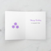 Muttertagstext-Blume lila Karte (Innenseite)