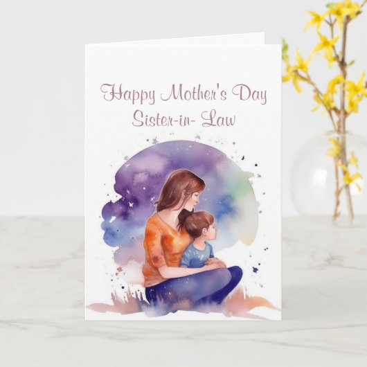 Muttertagstochter im Jura Karte (Gelbe Blume)