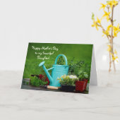 Muttertagstochter - Kräuter/Blume/Gartenarbeit Karte (Gelbe Blume)