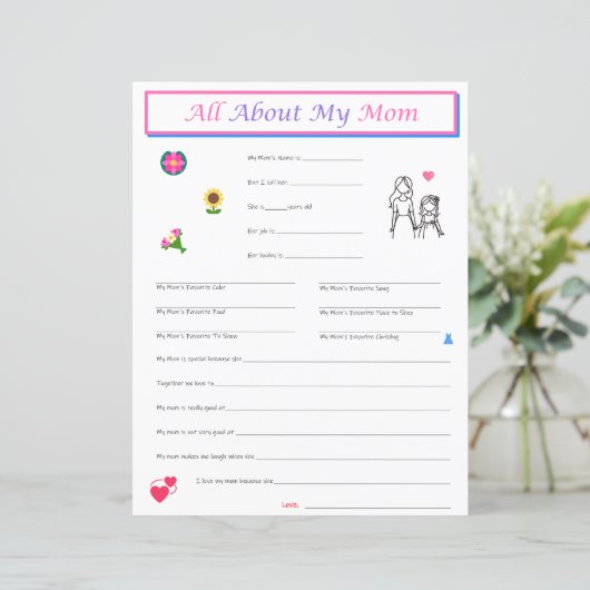 Muttertagstüchterinterview Print (Stehend Vorderseite)