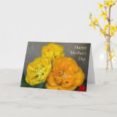 Muttertagstulpen Karte (Gelbe Blume)