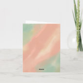 Muttertagsvase mit Blume Feiertagskarte (Rückseite)