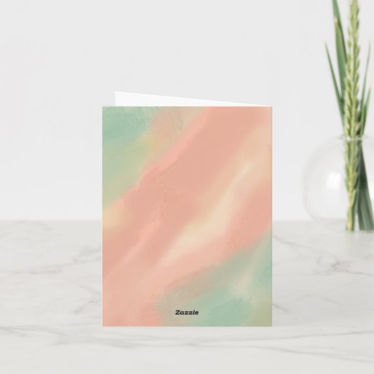 Muttertagsvase mit Blume Feiertagskarte (Rückseite)