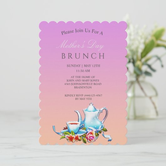 Muttertagsveranstaltung Einladung (Stehend Vorderseite)