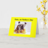 MUTTERTAGSVERSPRECHEN DES KINDES KARTE (Gelbe Blume)