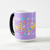 Muttertagsvortrag mit Aquarellbutterfliegen Verwandlungstasse (Vorderseite Links)