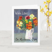 Muttertagswallblumen Grußkarte Karte (Gelbe Blume)