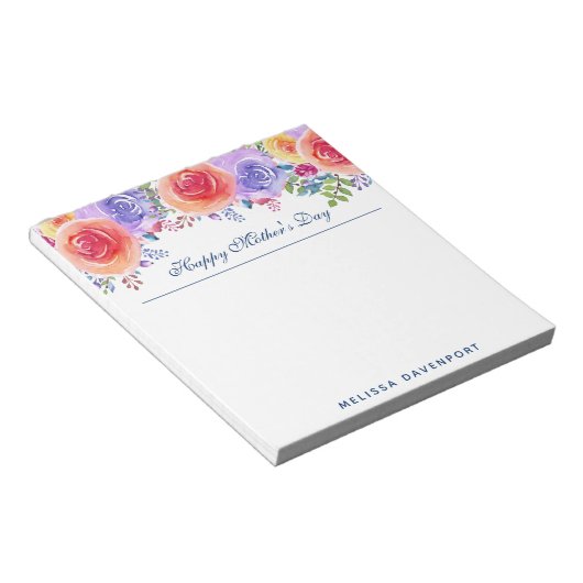 Muttertagswasser-Blume Notizblock (angewinkelt)