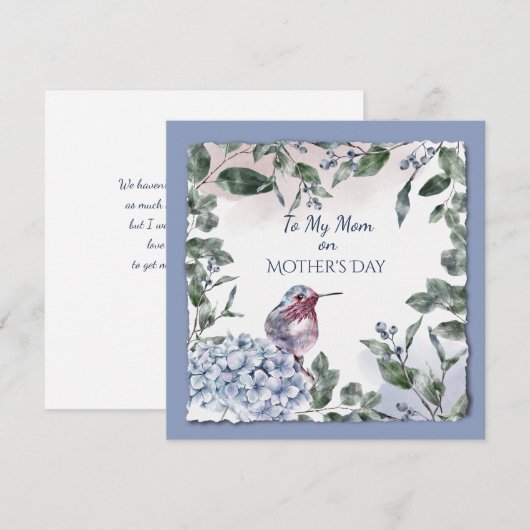 Muttertagswasser-Blume und Vögel (Vorne/Hinten)