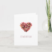 Muttertagswein Herz Karte (Vorderseite)