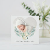 Muttertagswohnung für Ihr erstes Foto Karte (Stehend Vorderseite)