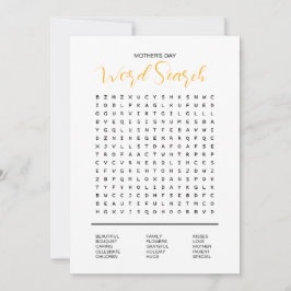 Muttertagswörtersuche Einladung