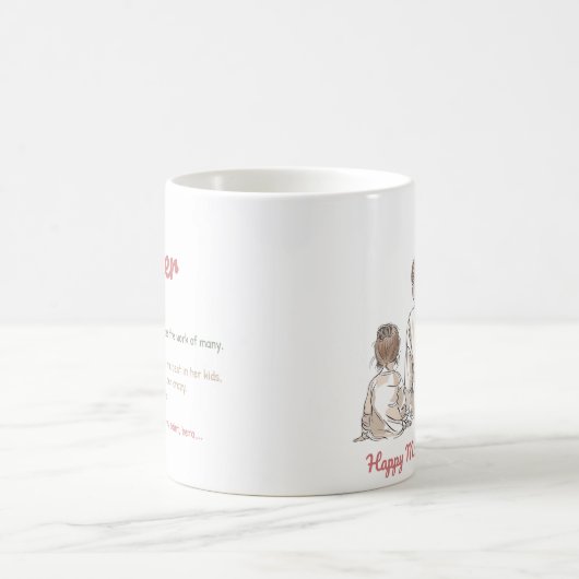 Muttertagswrap Kaffeetasse (Mittel)