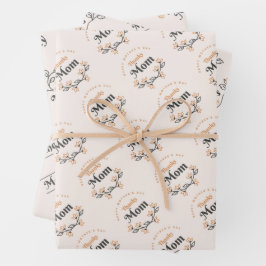 Muttertagswrapping von Papierblättern Geschenkpapier Set