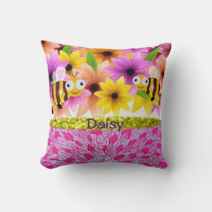 Muttertagswurm Pillow Daisy Kissen