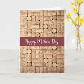 Muttertagwein Karte (Gelbe Blume)