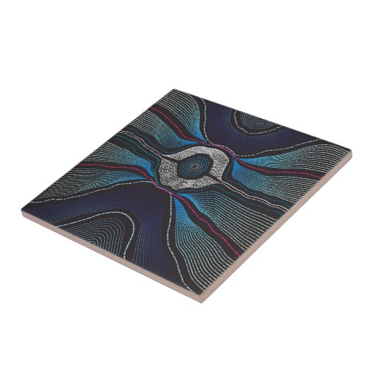 Muttertier 3 Keramiken Fliese (Seite)