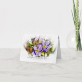 Muttertrag von uns beiden - Hepatica Wildblume Karte (Vorderseite)