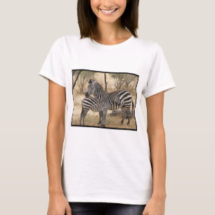 Mutterund Babyzebra-Damen-angepasster T - Shirt