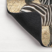 Mutterund Babyzebra-Mausunterlage Mousepad (Ecke)