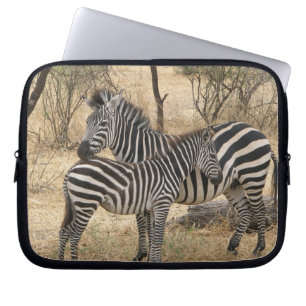 Mutterund Babyzebra-Notizbuch-Hülse Laptopschutzhülle