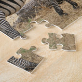 Mutterund Babyzebra-Puzzlespiel Puzzle (Seite)