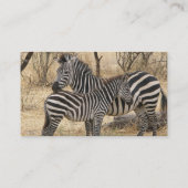 Mutterund Babyzebra-Visitenkarten Visitenkarte (Rückseite)