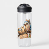 Muttervogel & Babys – Wasserflasche Cozy Nest Trinkflasche (Vorderseite)