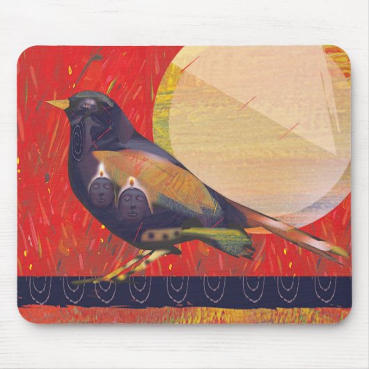 Muttervogel-Mausunterlage Mousepad (Vorne)