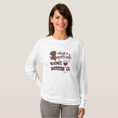 Mutterwein Lover Niedlich Brown Labrador T-Shirt (Vorne ganz)