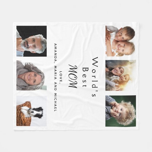 Mutterweißes Foto Fleecedecke (Vorderseite (Horizontal))