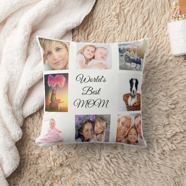 Mutterweißes Foto Kissen (Decke)