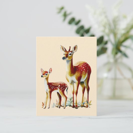 Mutterwild Postkarte (Stehend Vorderseite)