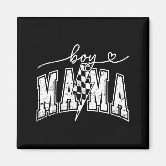 Mutti Blitz Checkered Muttertag Magnet (Vorne)