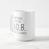 Mutti-der-Braut-Tasse Geschenk von der Braut Danke Kaffeetasse (Vorderseite Links)