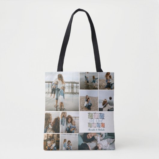 Mutti des Jahres Patchwork-Fotodesign Tasche (Vorderseite)