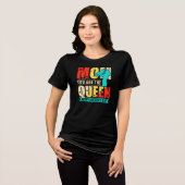 Mutti, du bist die Königin Tri-Blend Shirt (Vorderseite voll)