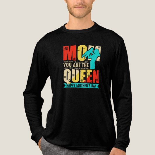 Mutti, du bist die Königin Tri-Blend Shirt (Vorderseite)