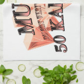 Mutti du bist wertvoller als ein 50 Karäter Geschirrtuch (Gefaltet)