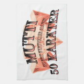 Mutti du bist wertvoller als ein 50 Karäter Geschirrtuch (Vertikal)