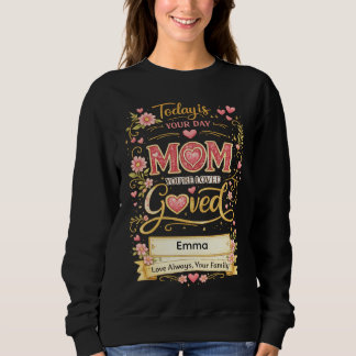 Mutti, du wirst mehr geliebt als du weißt, individ sweatshirt