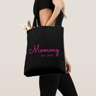 Mutti Established Fett Pink Schrift Typography Tasche